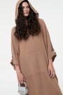 VESTIDO HOODIE Marron