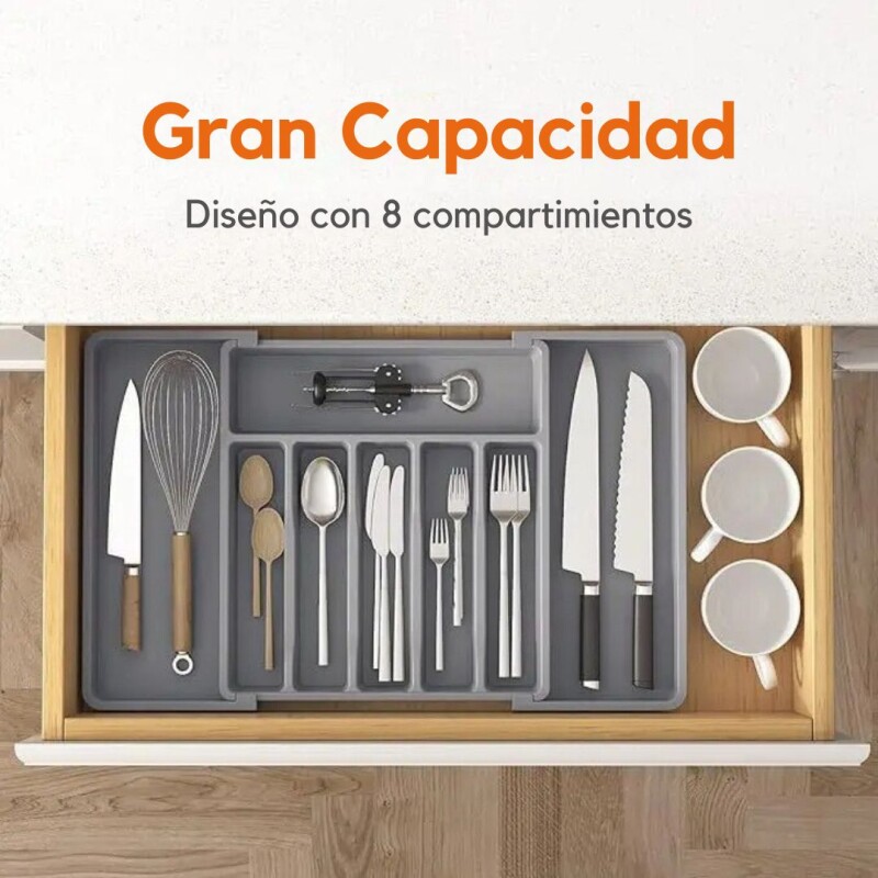 Cubiertero Organizador Cubiertos Extensible Cajon Cocina Blanco Cubiertero Organizador Cubiertos Extensible Cajon Cocina Blanco