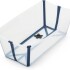 Baño Stokke flexibath clasico transparente celeste