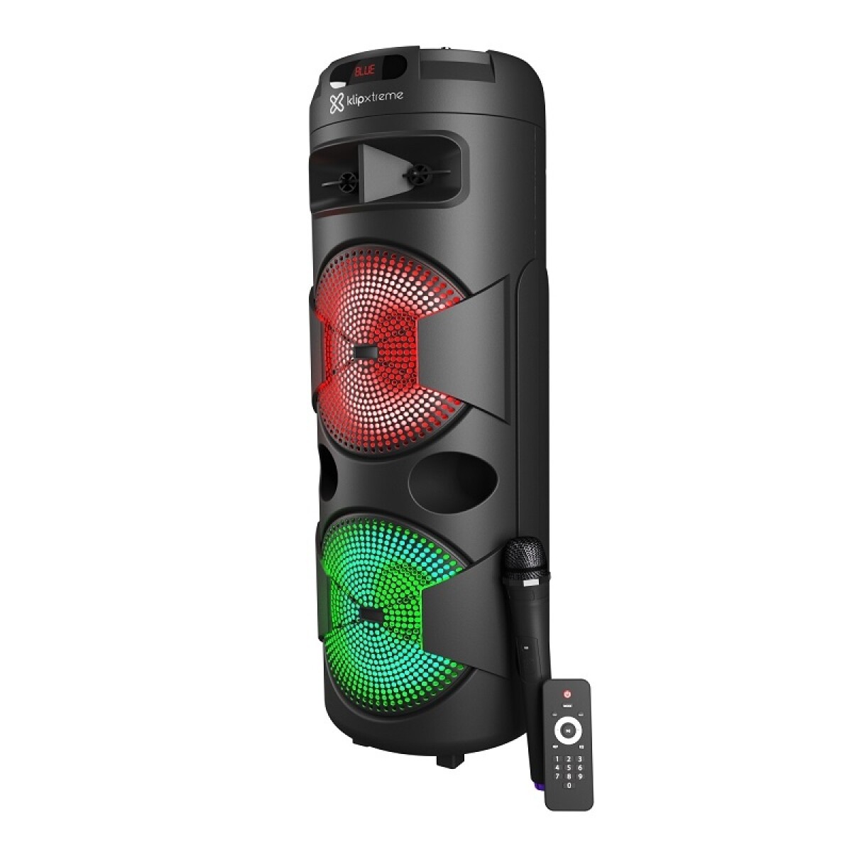 Klip Xtreme KLS-890 - Sistema de altavoces - Negro - 2x12" Batería Wls Mic 