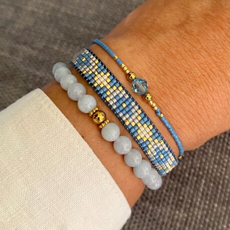 Pulsera KOURA en acero y cristales Pulsera KOURA en acero y cristales
