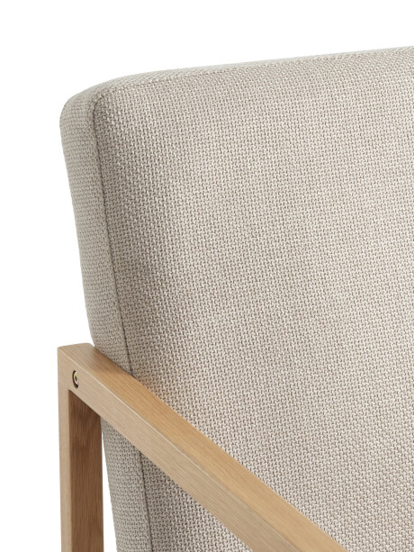 Sillón KALUNDBORG tela 1 cuerpo arena/roble Sillón KALUNDBORG tela 1 cuerpo arena/roble