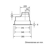 Campana de integración Bosch DHL555BL 53cm negro