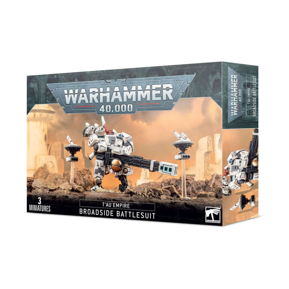 Warhammer 40,000 - T'au Empire Broadside Battlesuit - 3 Miniatures 
