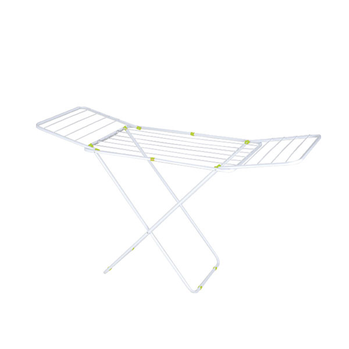 TENDEDERO DE PISO CON EXTENSIONES ALUMINIO 1,43M X 49CM X 90CM - SOPORTA 16 KG 