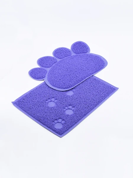 ALFOMBRA HUELLA SET X 2 VIOLETA