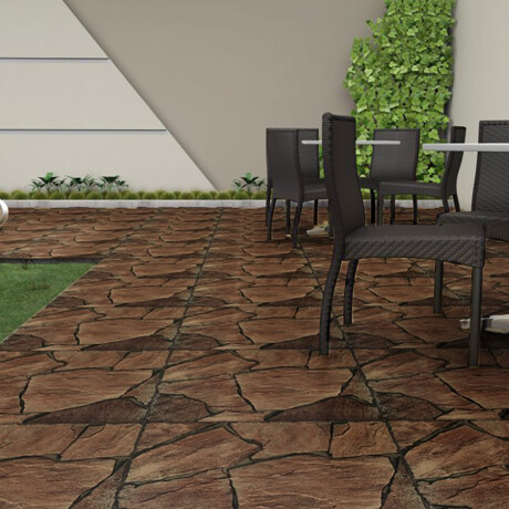 Ceramica Marrón Rústico Antideslizante 57X57Cm Piso Pared GAMAS DE MARRON