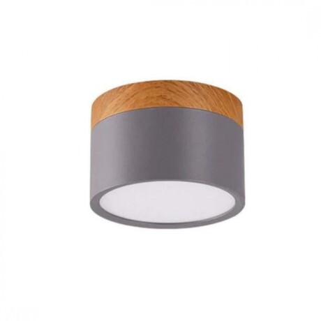 Spot plafón led circular pequeño nórdico 8w GRIS