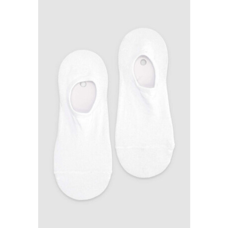 Medias invisbles cerradas de algodón Blanco