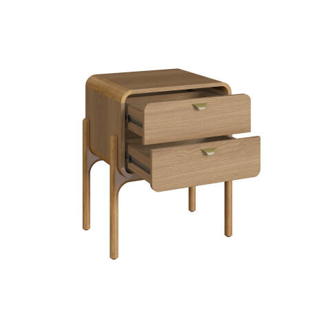 Mesa de Luz Select - Chica - 2 Cajones Natural