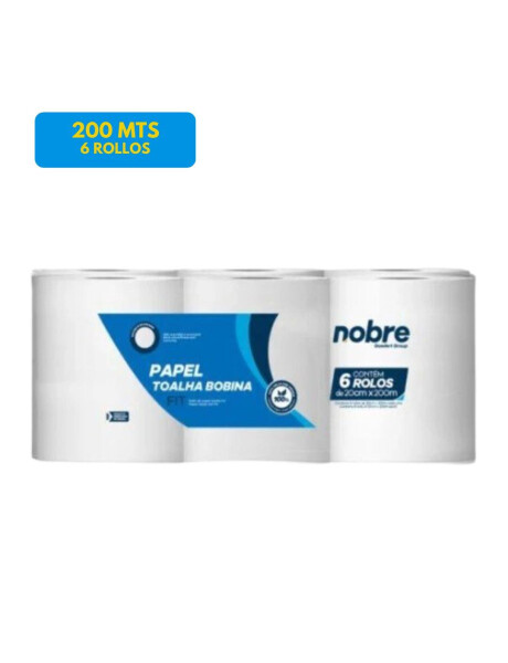 TOALLA DE PAPEL EN ROLLO EXTRA BLANCO 200MT, 6 ROLLOS TOALLA DE PAPEL EN ROLLO EXTRA BLANCO 200MT, 6 ROLLOS