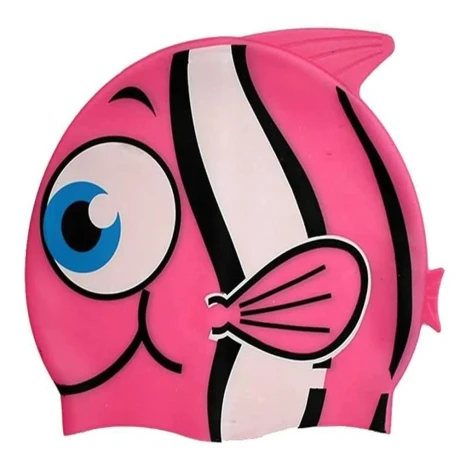 Gorra Silicona Animals Kids Pez Rosa S/C