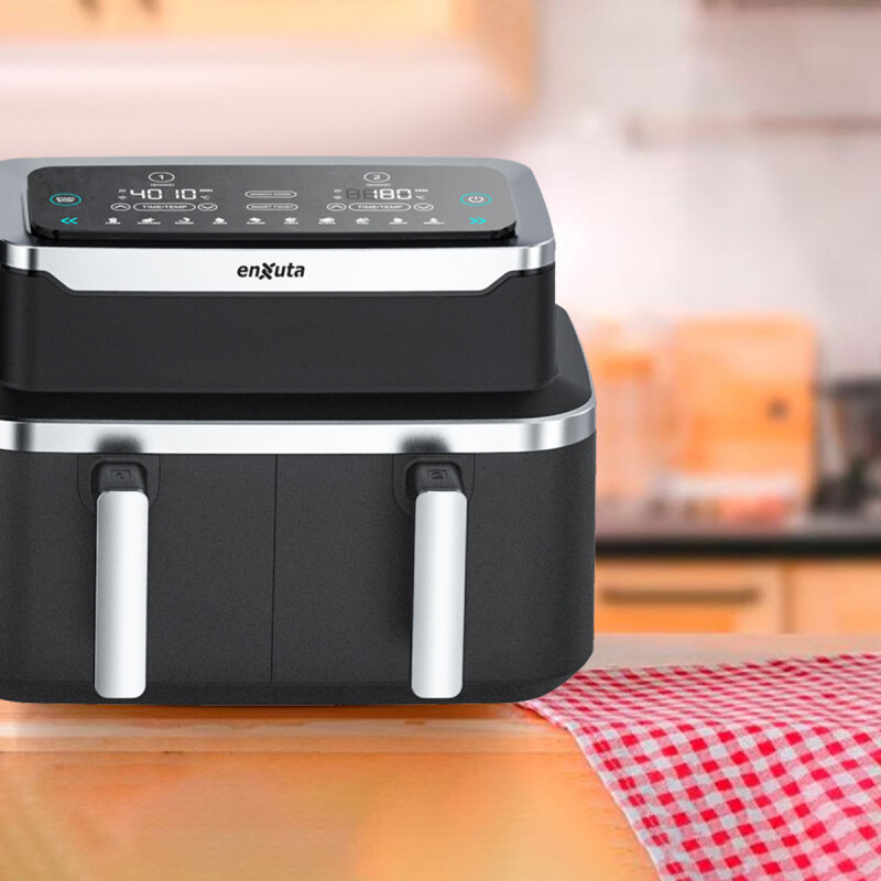 Freidora de aire Enxuta SDAENXFSA2222 negra 9L 1300w 220v Freidora De Aire Enxuta Sdaenxfsa2222 Negra 9l 1300w 220v