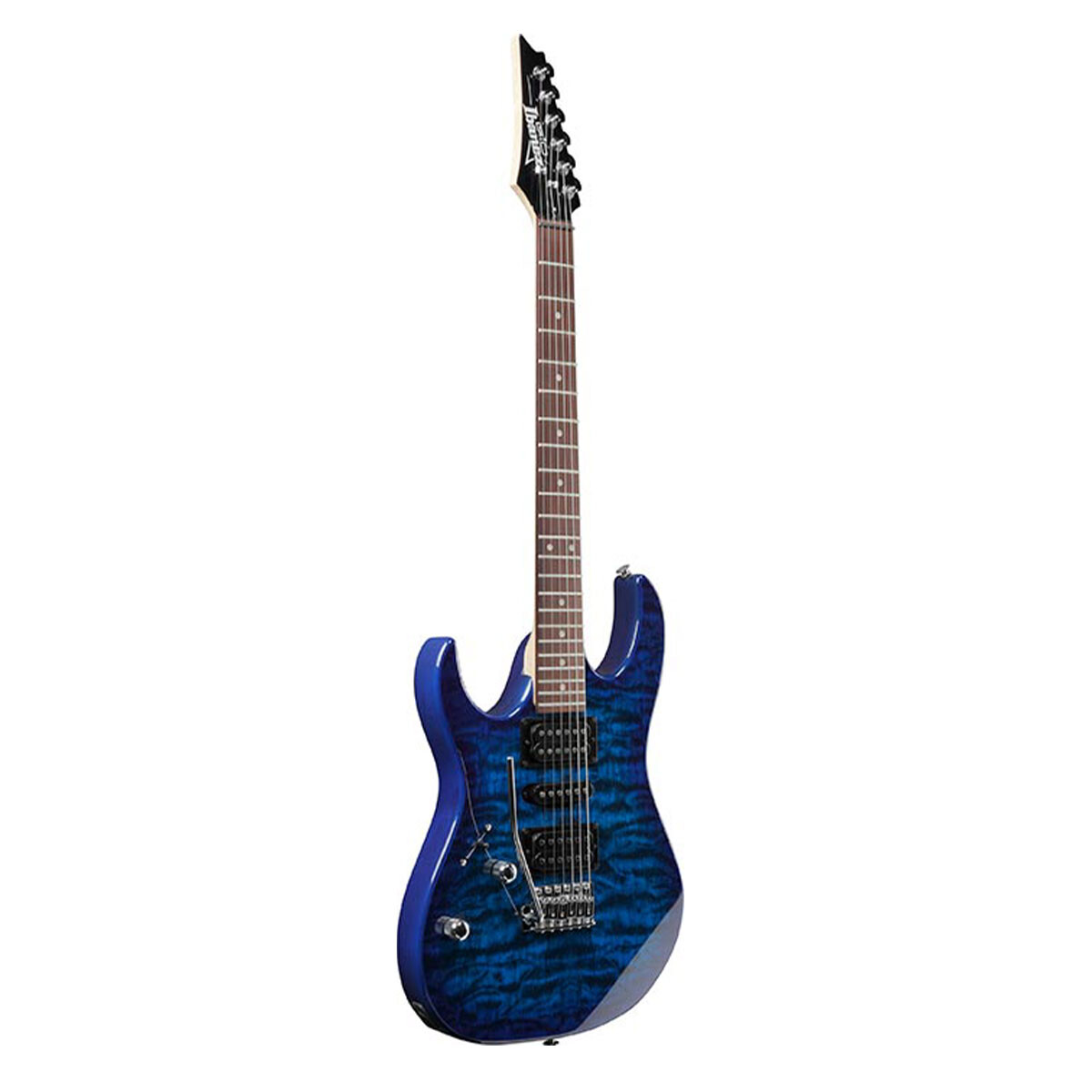 Guitarra Eléctrica Ibanez Grz70qal Transparent Blue Burst Para Zurdo 