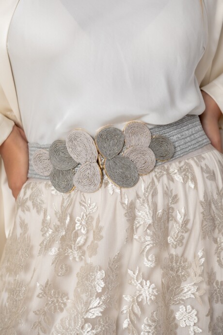 CINTURON NERSA Gris claro