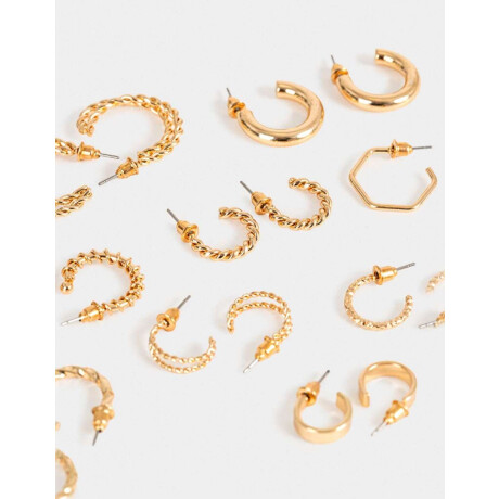 Aros Argollas Sets Dorado