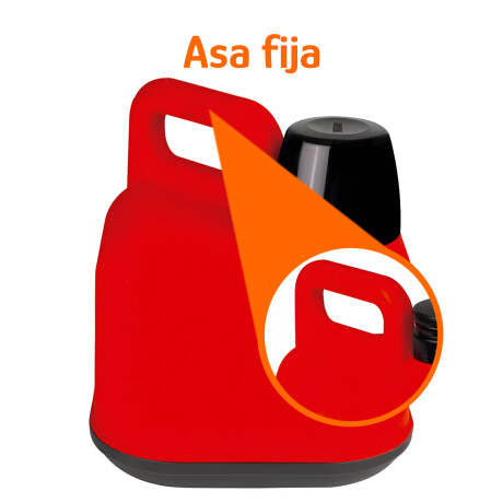 Bidón Térmico 3L Frio/Calor Tapa Manija Reforzada Portátil Rojo