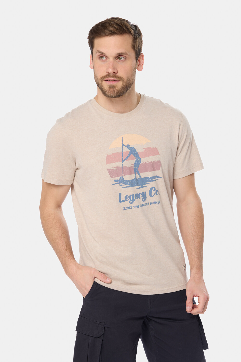 REMERA ESTAMPADA Beige