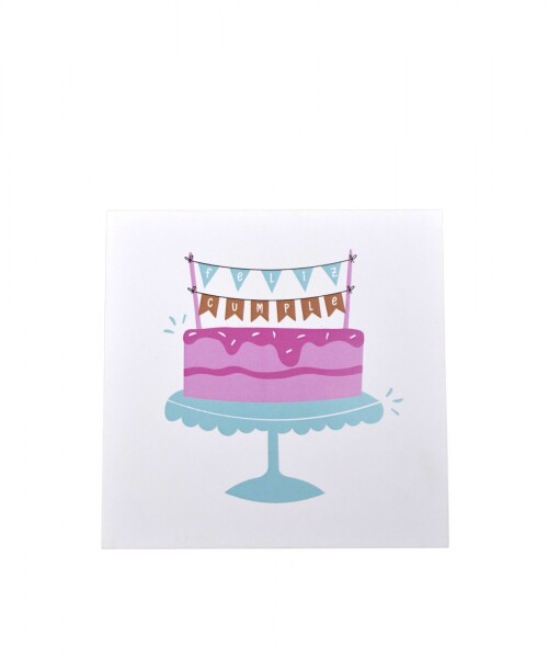 Tarjeta cumpleaños 10x10. DISEÑO 1