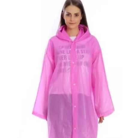 Capa Pilot de Lluvia Unisex con Capucha ROSA