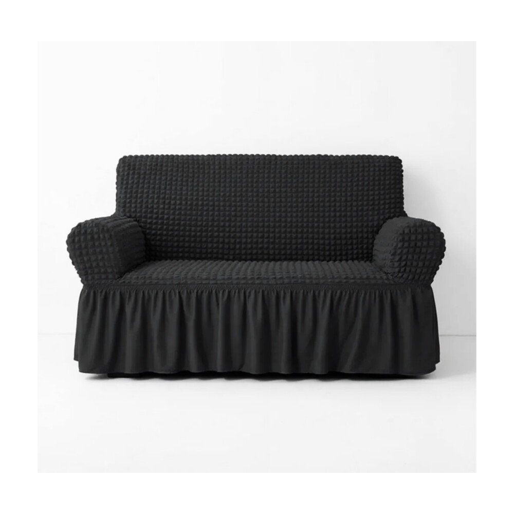 Funda cubre sillón 2 cuerpos Negro