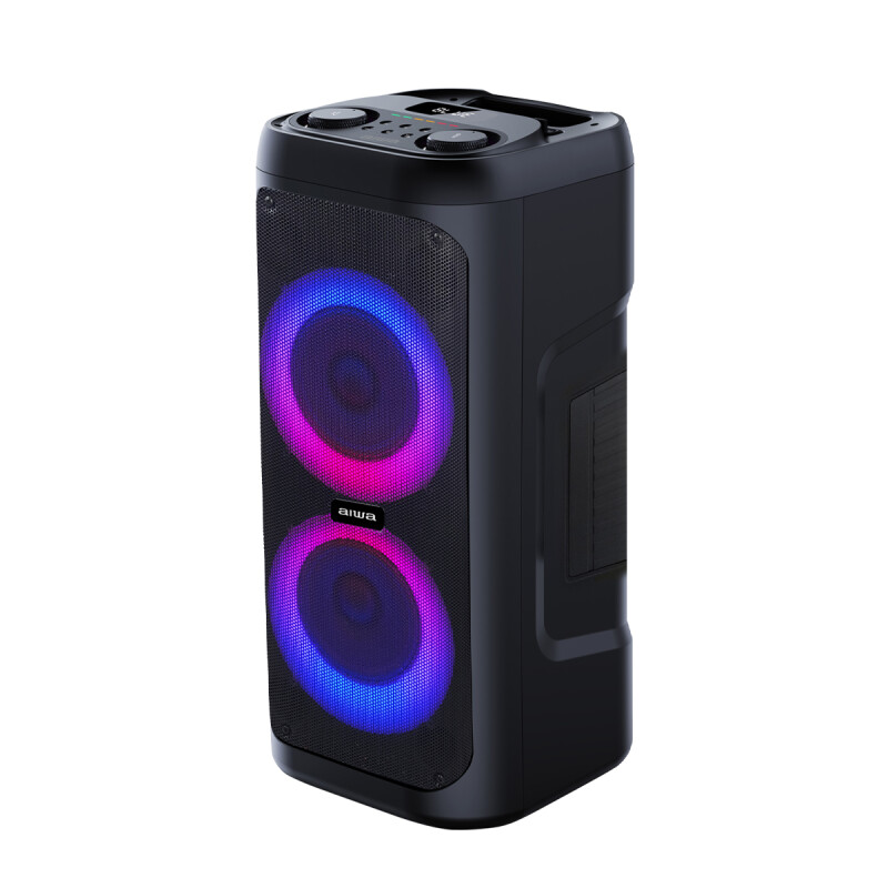 Torre de Sonido Bluetooth AIWA 400W PMPO TWS con luces LED | AWPOP1 Torre de Sonido Bluetooth AIWA 400W PMPO TWS con luces LED | AWPOP1