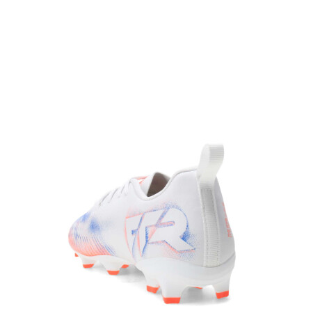 Championes de Fútbol 11 Infantiles Puma Future 8 Play FG Blanco - Anaranjado - Azul