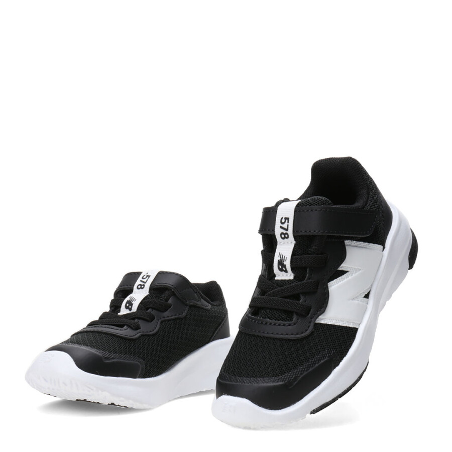 Championes de Niños New Balance 578 Velcro Infantil Negro - Blanco