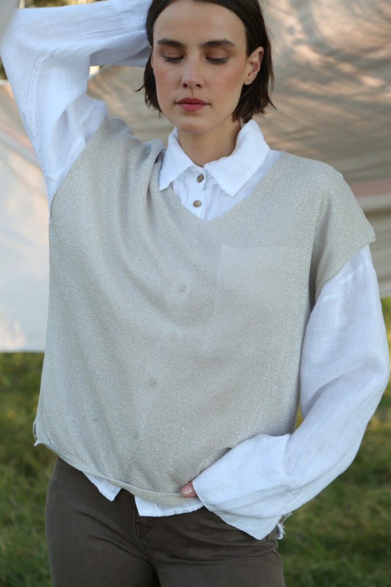 T-Shirt Every Beige Lurex