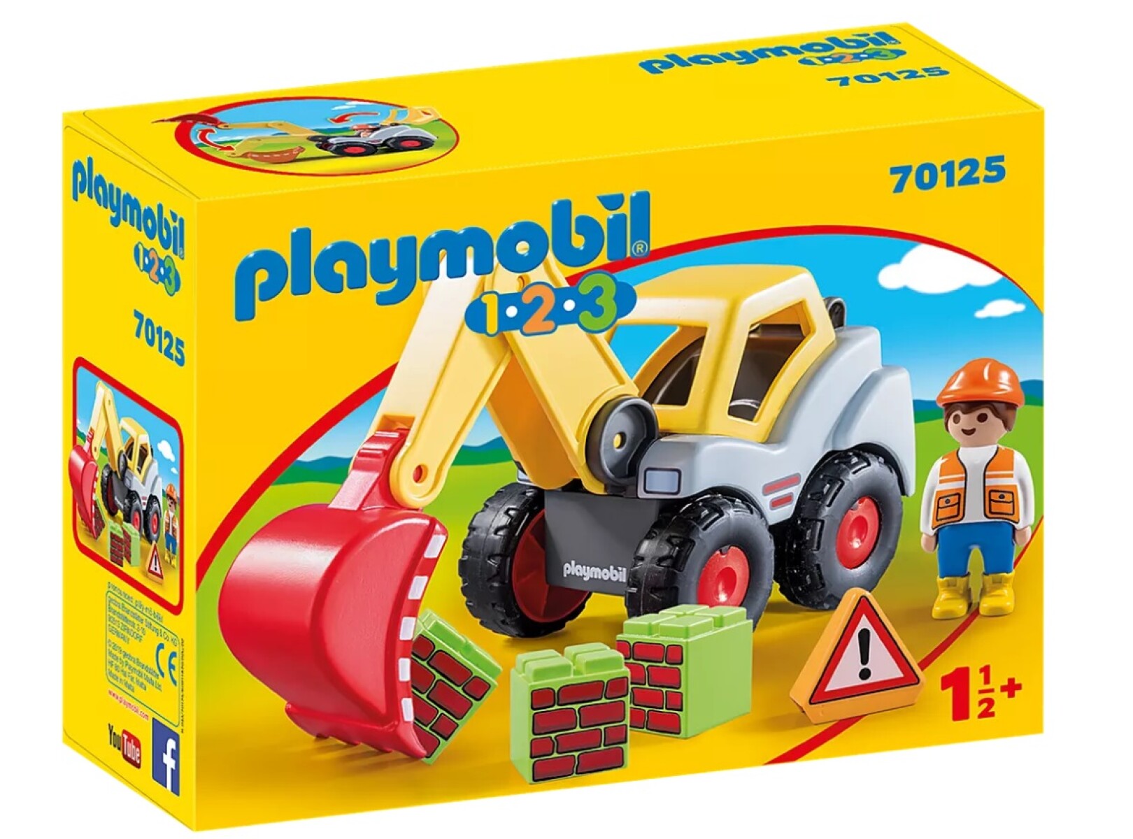 Juego Pala Excavadora Playmobil 123 - 001 
