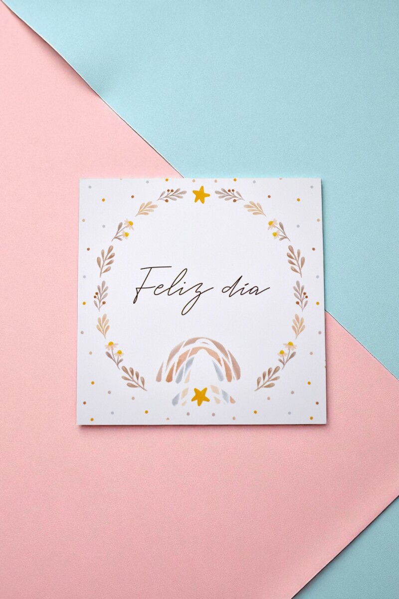 Tarjeta feliz día 10x10 - DISEÑO 1 