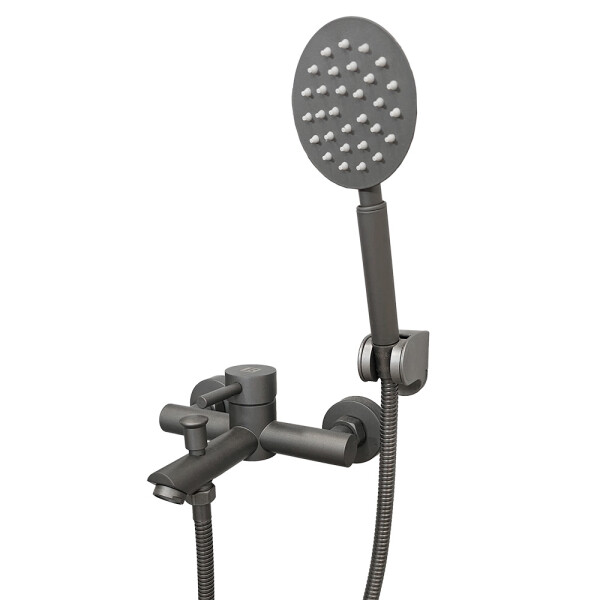 GRIFERÍA MONCOMANDO PARA BAÑERA MODELO PALITO ACERO CENIZA Grifería Moncomando Para Bañera Modelo Palito Acero Ceniza