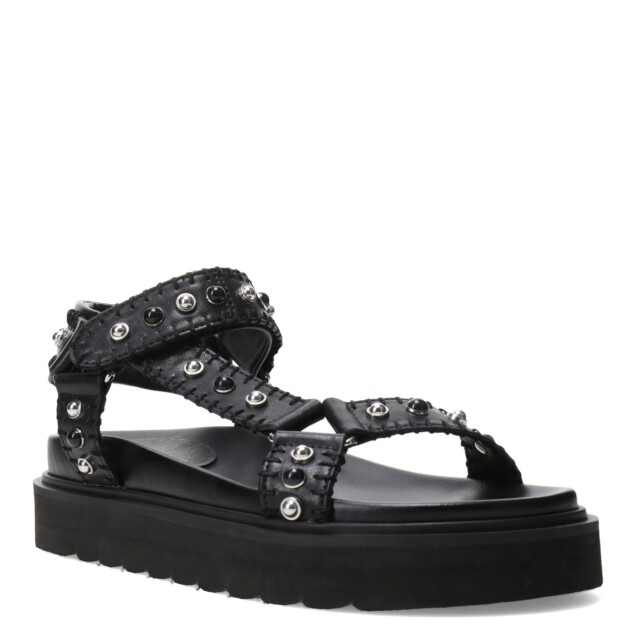 Sandalia de Mujer Miss Carol FEXI con tachas Negro