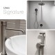 Juego Grifería Brushed Nickel Con Ducha Higiénica GRIS-BRUSHED NICKEL