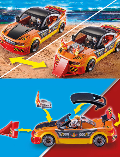 Playmobil Stunt Show auto de acrobacias Crashcar 60 piezas Playmobil Stunt Show auto de acrobacias Crashcar 60 piezas
