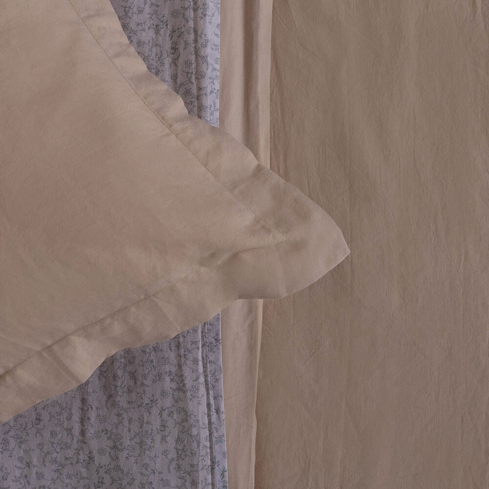 FUNDA NÓRDICA KING LINO-Y-ALGODON NATURAL-BEIGE LINEN COTTON ARENA