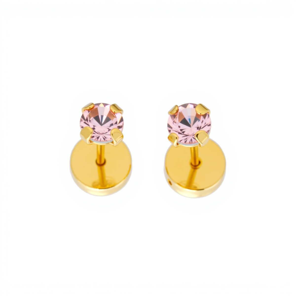 Abridores Solitario-Oro 18k-Piedra Zirconia-AB9522 - conpiedra 
