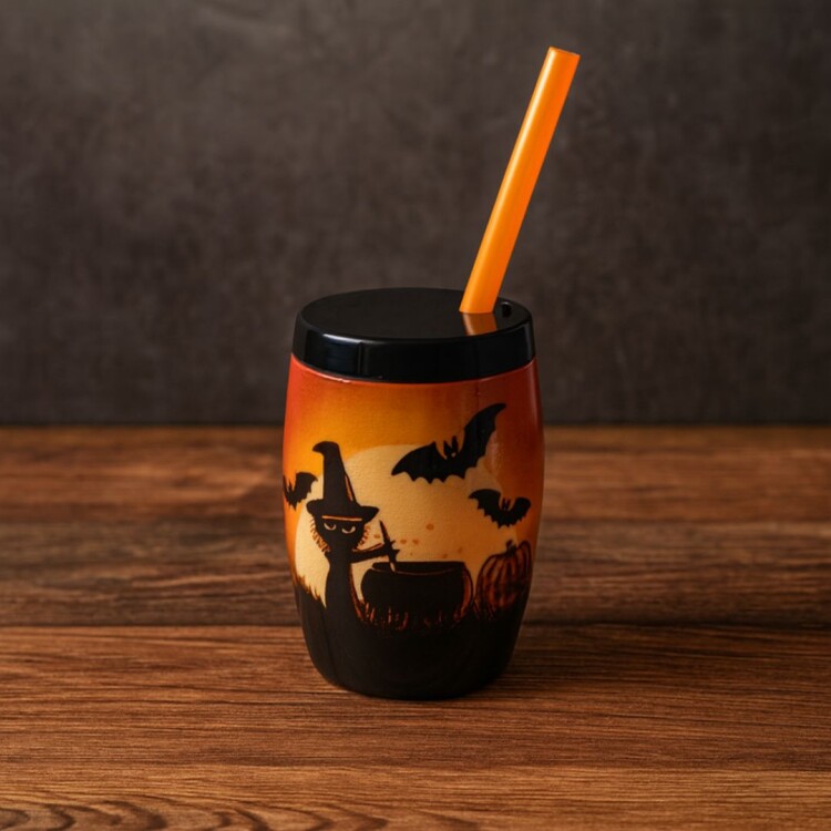 VASO HALLOWEEN 0,3 LTS NARANJA