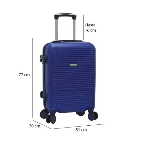Set Viaje Valija Rígida Grande 4 Ruedas + Balanza Equipaje Azul