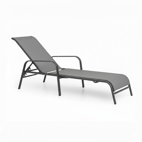 REPOSERA GRIS PLEGABLE P/JARDIN 190X64X95CM Unica