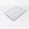 ORGANIZADOR RECT ACRIL TRANSP C/MANIJA 35X23X9.5CM Unica