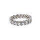 Anillo sin fin en oro 18k blanco y brillantes Anillo sin fin en oro 18k blanco y brillantes