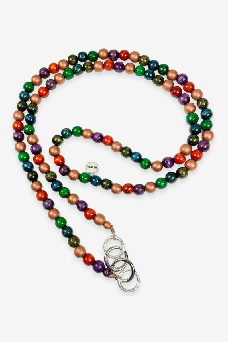 Mobilechain made of wood Multicolor