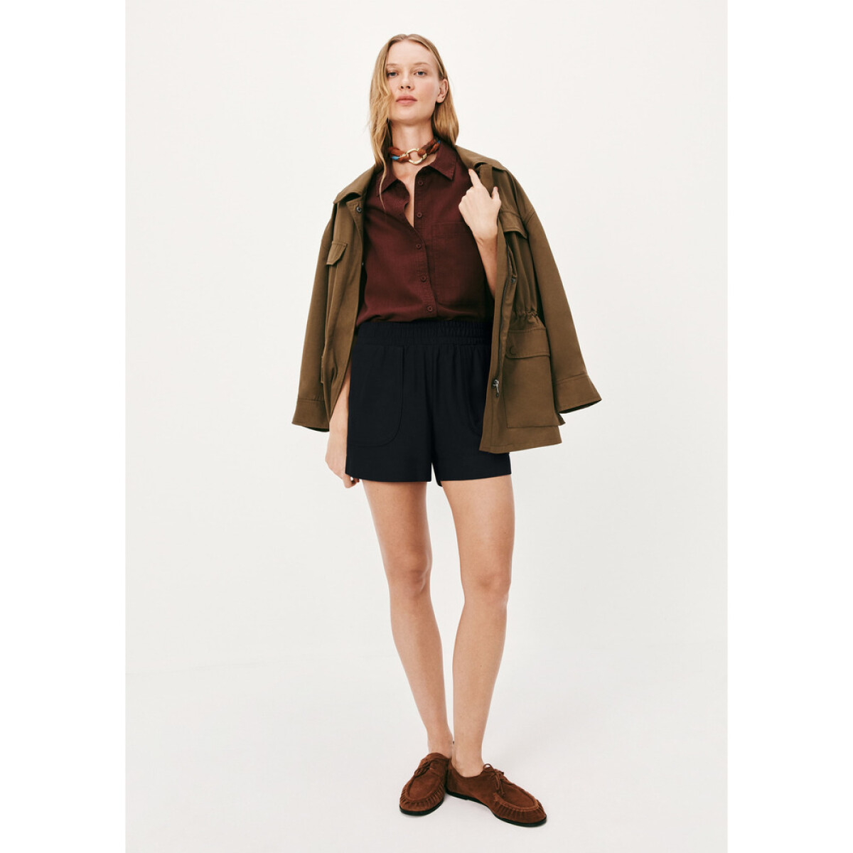 SHORTS FEM - PRETO ESCURO 