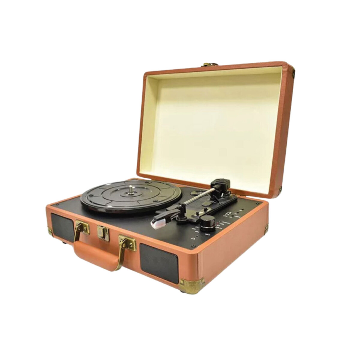 Tocadiscos con parlantes bluetooth entrada aux USB 