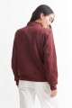 Campera liviana felpa - UNISEX BORDO