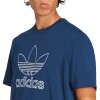 Camiseta Adicolor Outline Trefoil de Hombre Azul
