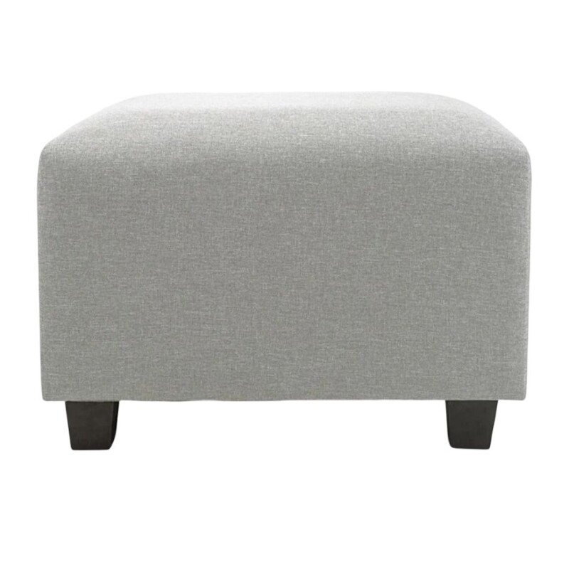 Puff en tela - Trama con puntos en negro, crudo y gris. Puff en tela - Trama con puntos en negro, crudo y gris.