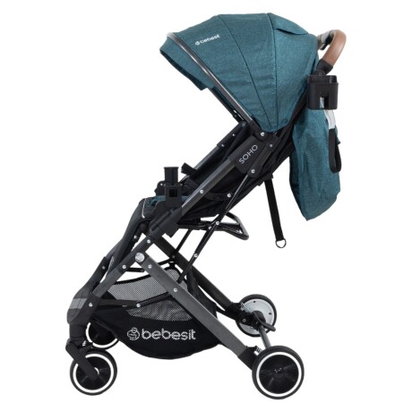 Cochecito CarryOn Travel System Bebesit Soho con Plegado Compacto con una Sola Mano Verde