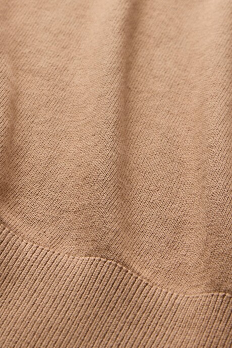 Buzo Algodòn Escote V Hombre Camel Hair